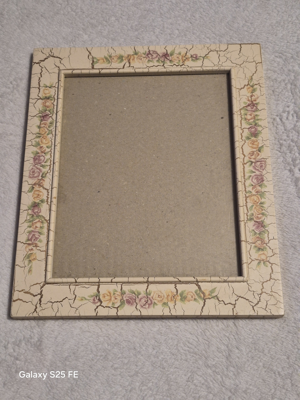 Country Chic Rose Picture Frame 7.5x9.5"